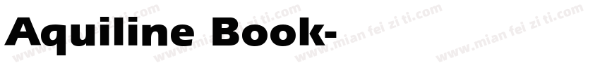 Aquiline Book字体转换